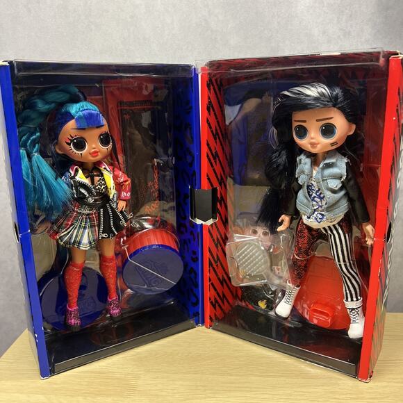 LOL Surprise! OMG Remix Rocker Boi and Punk Grrrl Fashion Doll 2 Pack - Picture 4 of 9